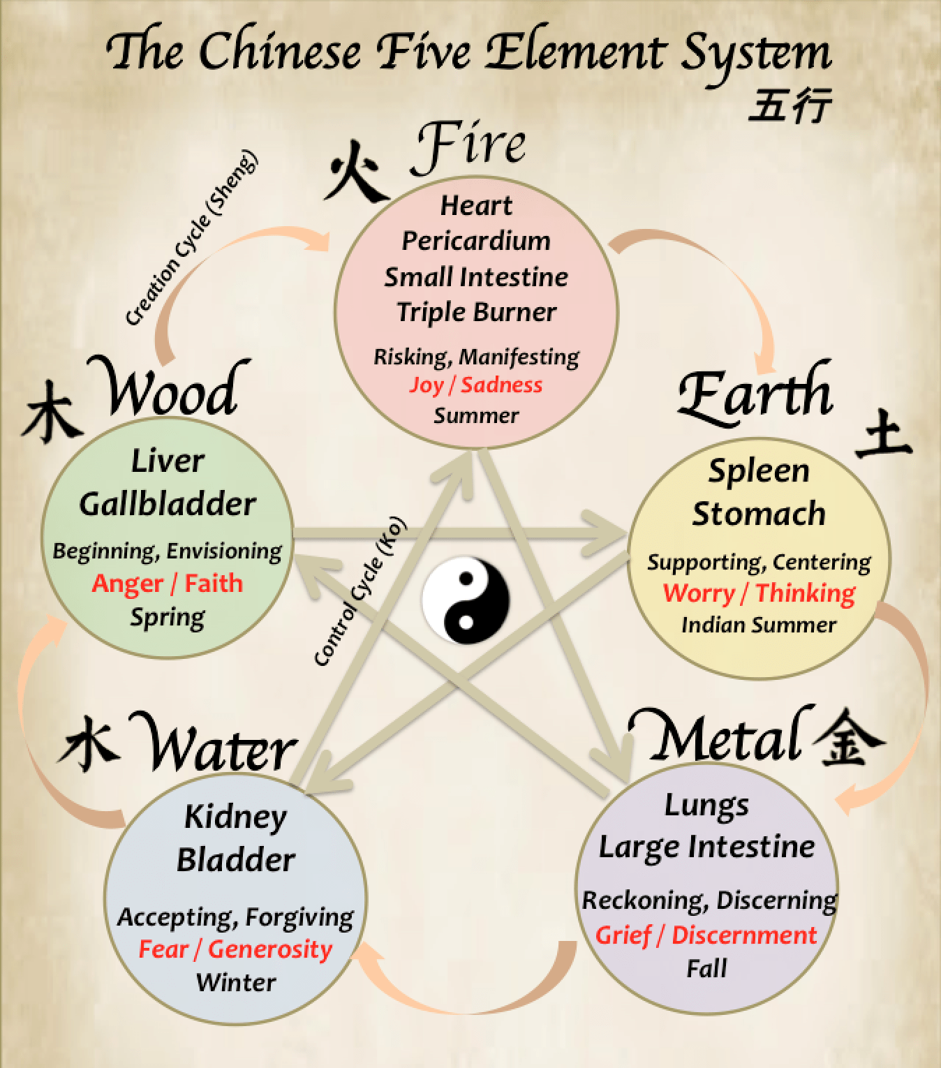 Introduction to the Chinese Five Element System