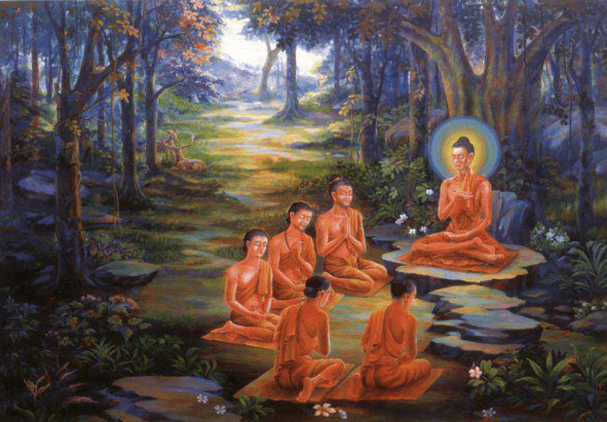 The Buddha  s first  sermon after his awakening
